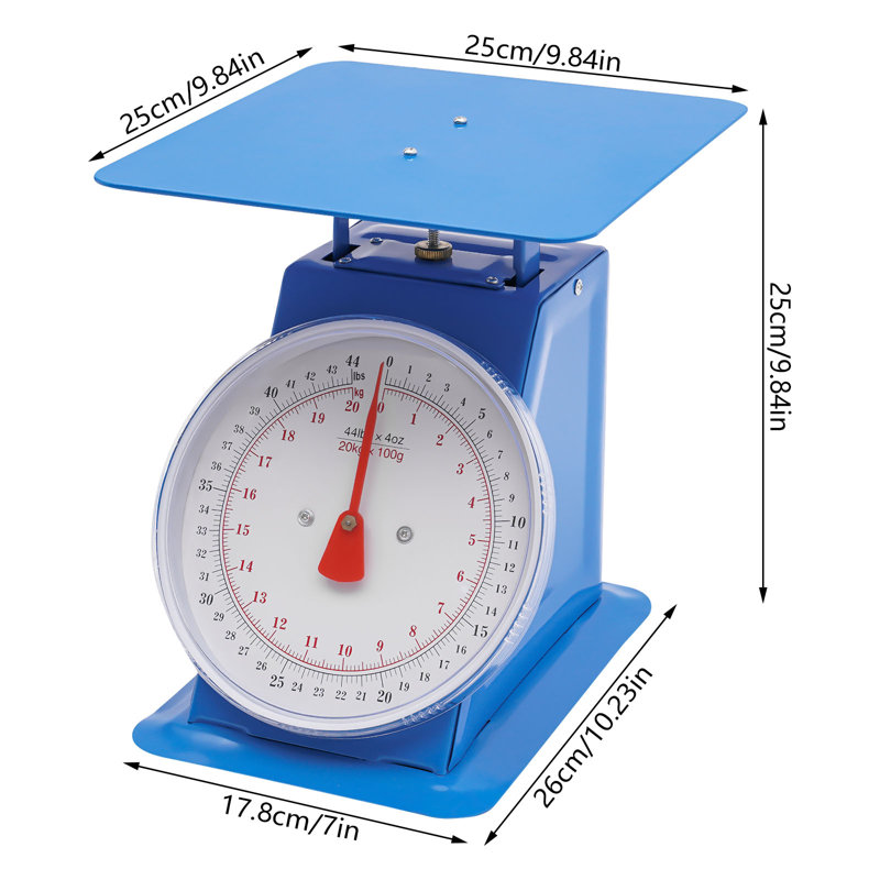 SUNYOU 44.09lbs Industrial Dial Scale,Heavy Duty Portion-Control Mechanical Dial Scale