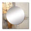 Doré et beige Soft Fusion I - miroir de pilier, miroir mural unique beige, impression d'art en métal-928944835