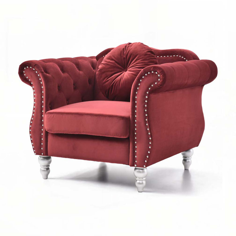 Charming Transitional Flared Armchair