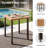2-Person Outdoor Swivel Chairs with Cushions, Patio Conversation Set 