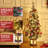 Christmas Tree-Fat Tree Body Contains 4.5Fth Potted Tree 4.5Fth Frost Flowering Tree 108LED Lights, Transparent Light Box Base
