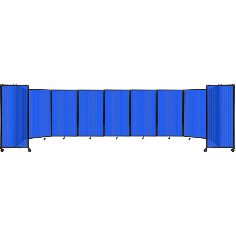 Cloison murale en polycarbonate 360, H 60 po x l 300 po, Bleu