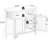 Kitchen Buffet Server Cabinet In White. E1 Construction. Coated Surface For Durability. Spacious Storage With Adjustable Shelves. Easy Assembly All Components Included. Safe Magnetic Door Components.