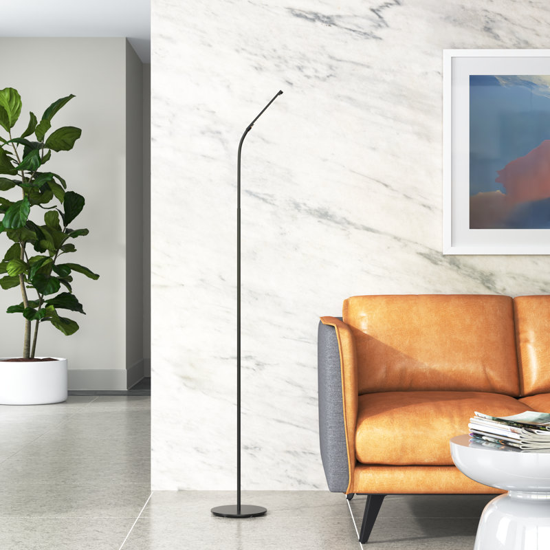 Lampe sur pied à DEL Resi, Noir