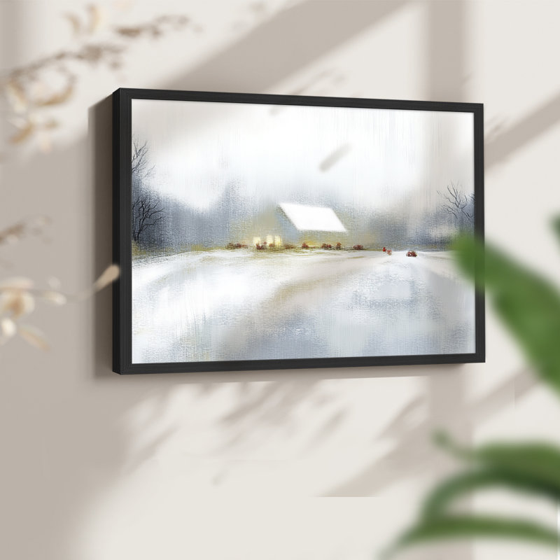 Chirstmas Art-CCX III - Reproduction encadrée - Restickable, H 8 po x l 10 po, Noir, noir, noir, noir