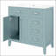 Meuble-lavabo 36 po avec lavabo, armoire de salle de bain avec tiroirs, structure solide et panneau de fibres à densité moyenne-918358994