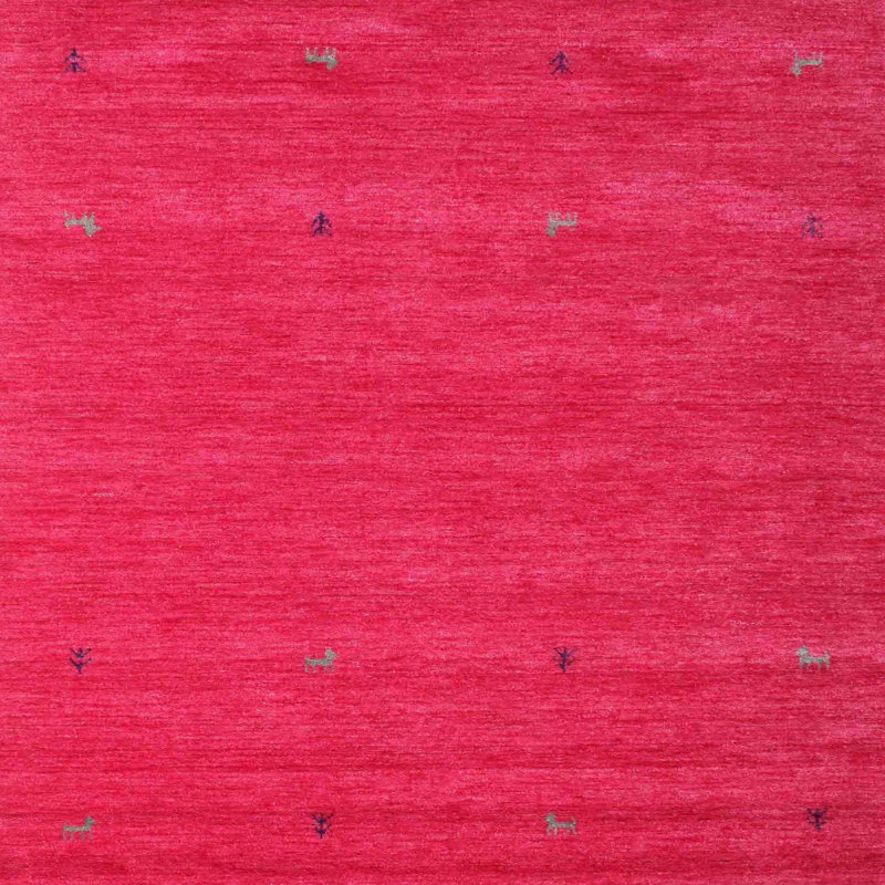 Tapis rose Hisako, Carré 6 pi