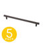 Poignée d'armoire moderne centre-à-centre gris mat 7-1 / 2 po (192 mm) Eclipse (paquet de 5)-103175968-117495099