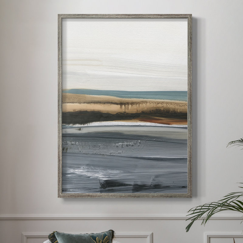 Sienna Dunes I, reproduction encadrée - bois massif, H 30 po x l 24 po