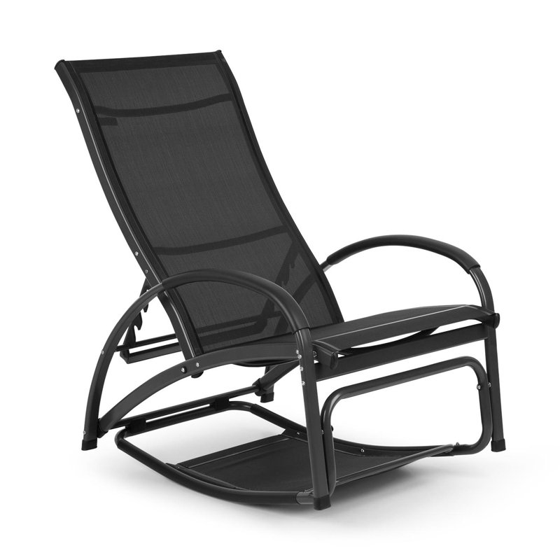 162cm Long Reclining Single Chaise, Black