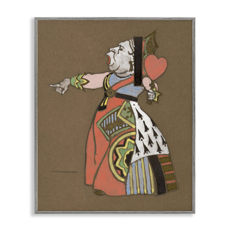 Giclée antique de la reine de cœur par Joris Hoefnagel, Estampe numérique Farmhouse, H 14 po x l 11 po