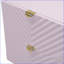 Pink High Gloss 2-Drawer Modern Nightstand