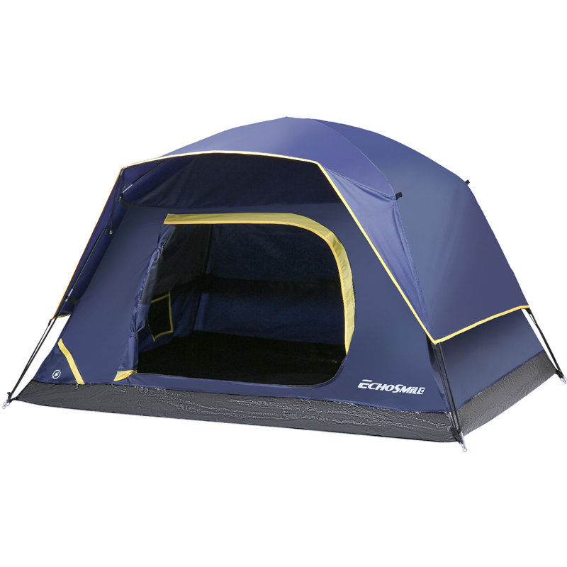 EchoSmile Nylon Dome Tent, Orange, 2