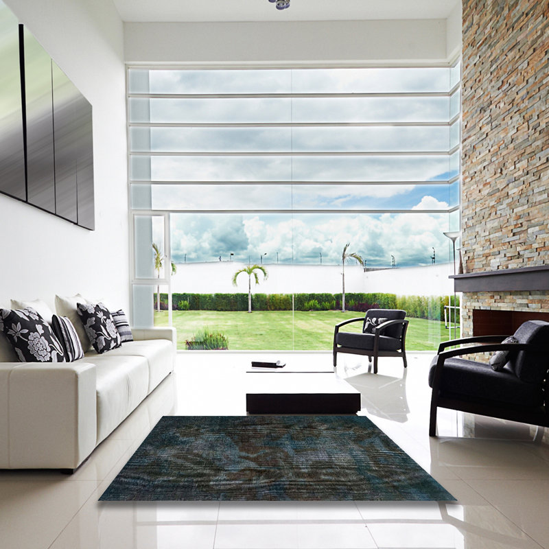 Tapis abstrait moderne 2753, Carré 3 pi