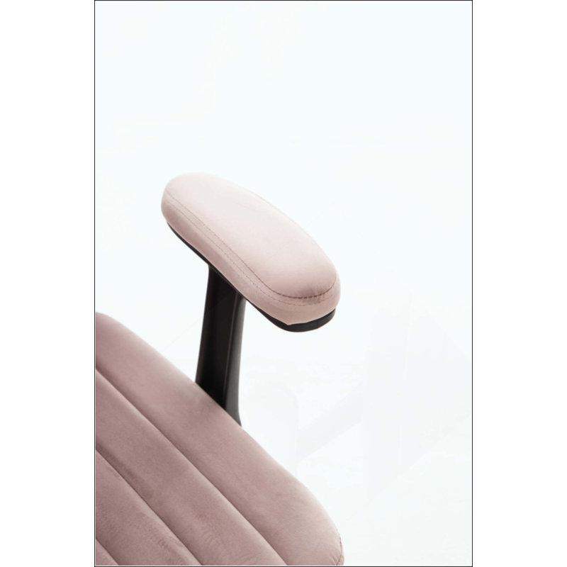 Fauteuil de bureau Velvet Criss Cross, Rose