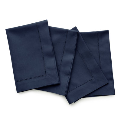 Cotton Linen Hemstitch Dinner Napkins