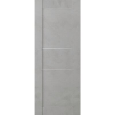 Paneled Wood and Metal Light Urban Prefinished Standard Door -  Belldinni, 151381