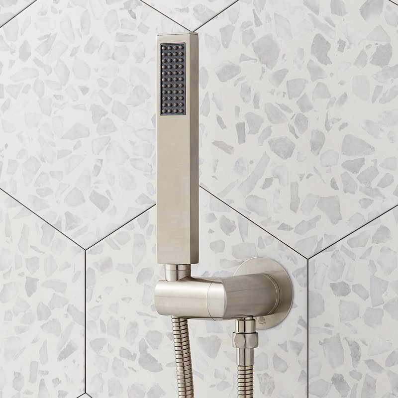 Hibiscus Full/Standard Handheld Shower Head 1.8 GPM, Brushed Nickel