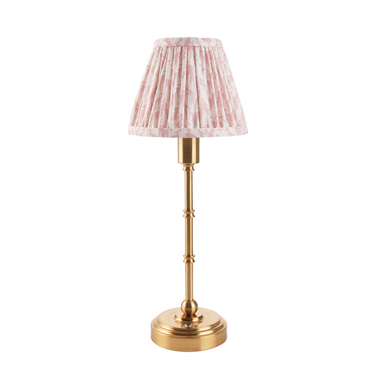 Burley Rechargeable Metal Table Lamp, Peachy Keen
