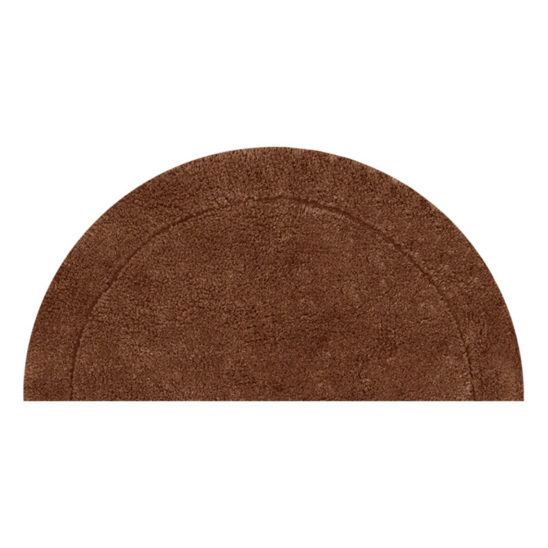Candeloro Slice Bath Rug 17"x30", Chocolate
