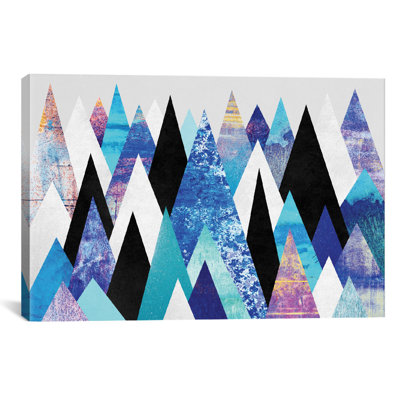 « blue peaks », impression sur toile tendue