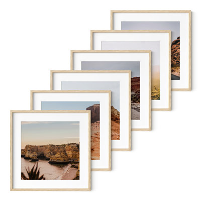 Wood Picture Frame - Set of 6