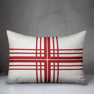 Plaid Outdoor Throw Pillow