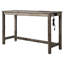 Table de bar 3 pièces: bois massif avec prise électrique, 2 tabourets de siège en chêne antique pour salle à manger