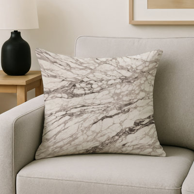 Modern Contemporary Grey Indoor and Outdoor Throw Pillow