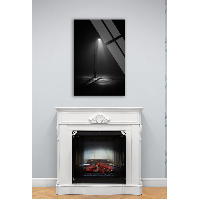 Art mural en verre trempé Moody, 23,5 po x 15,5 po