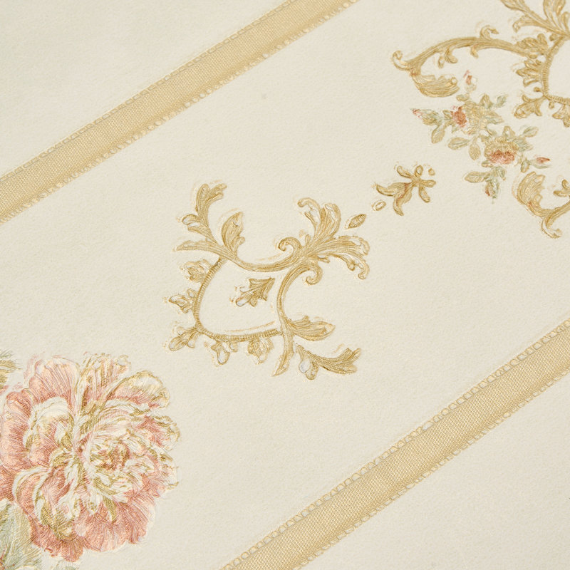 Non-Pasted Non-Woven 3D Embossed Wallpaper Roll