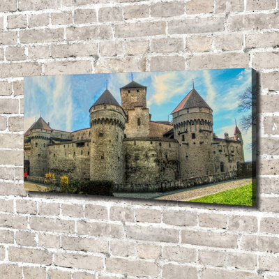 Castle In Switzerland - No Frame Print on Canvas