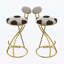 Ensemble de 2 chaises d'appoint rembourrées en forme de S avec imprimé football-1666906944