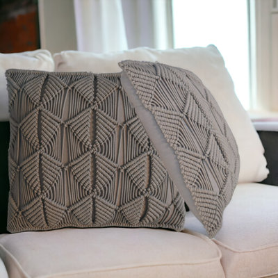 Conroe Geometric Square Throw Cushion