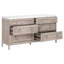 Commode double en bois massif à 6 tiroirs 71 po Fitz-61808817