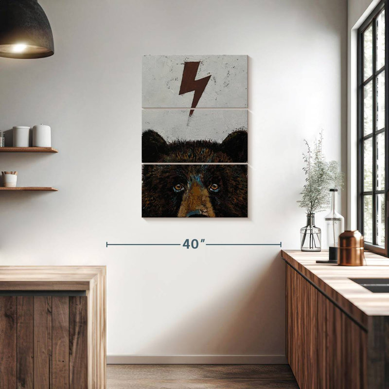 Brampt Bear Lighting Bolt, 38" H x 24" W