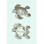 " Loggerhead Turtles II " Mixed Media Painting