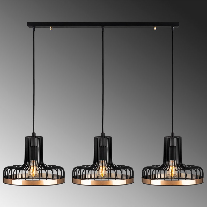 Eva 3 - Light Kitchen Island Pendant, Black