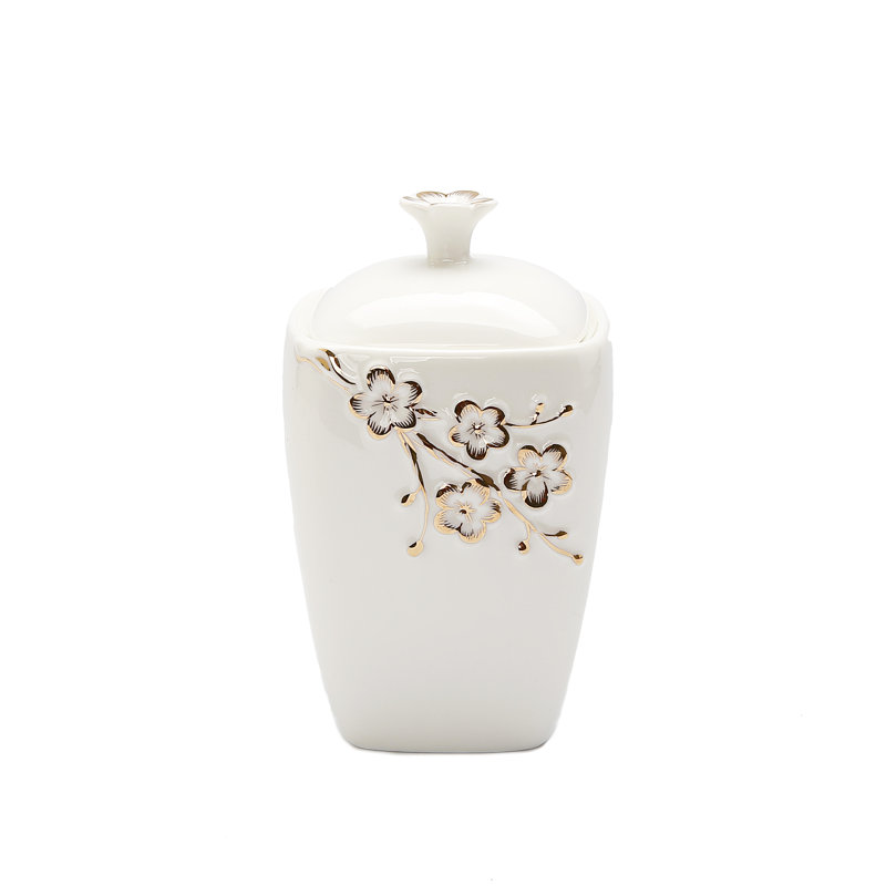 Ceramic Sugar Bowl with Lid