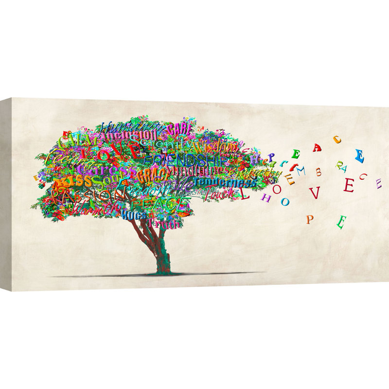 Tree Of Humanity by Malìa Rodrigues - Wrapped Canvas Painting, 60cm H x 120cm W x 4cm D