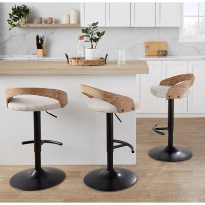 Tabouret de bar réglable avec pivot