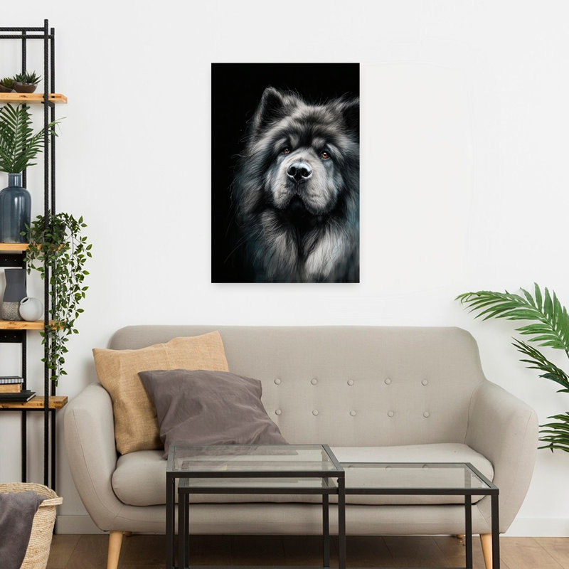Chow Chow Dog by Justyna Jaszke - Wrapped Canvas Print, 60.96 cm H x 40.64 cm W