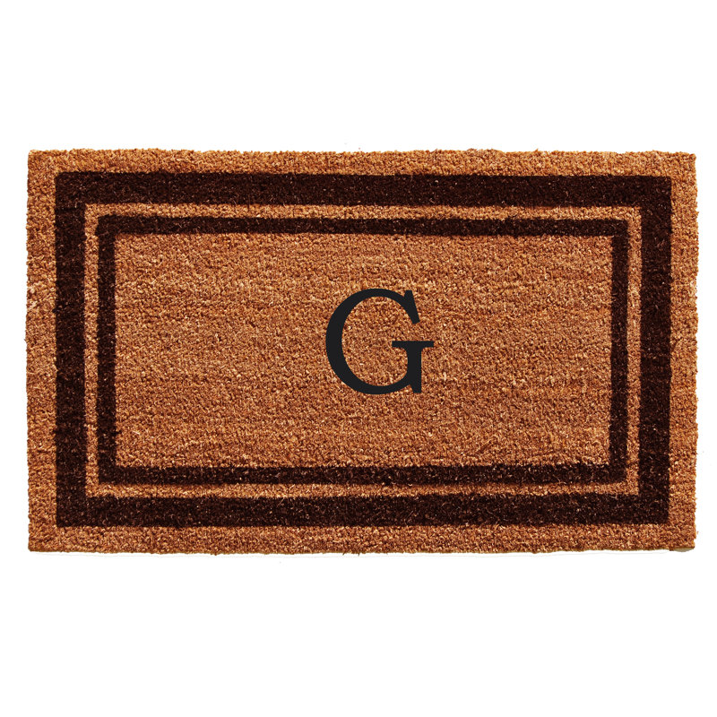 Tapis d'entrée antidérapant Stortz, Rectangle 2 pi x 3 pi, G, Brun foncé / brun