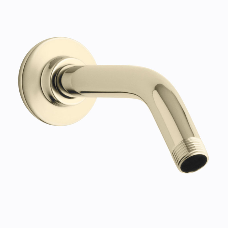 Mastershower Showerarm and Flange, Long, Vibrant French Gold