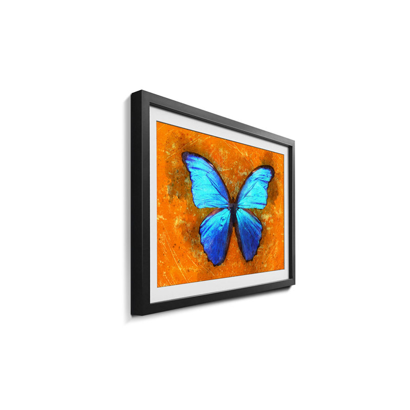 Streetart Blue Wonder - Single Picture Frame Print, 64cm H x 84cm W x 2.2cm D