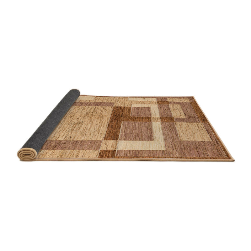 Tapis décoratif multicolore à motif abstrait, Rond 7 pi