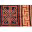 Tapis unique bleu / brun 5 pi 7 po x 9 pi 2 po par Arshs Fine Rugs