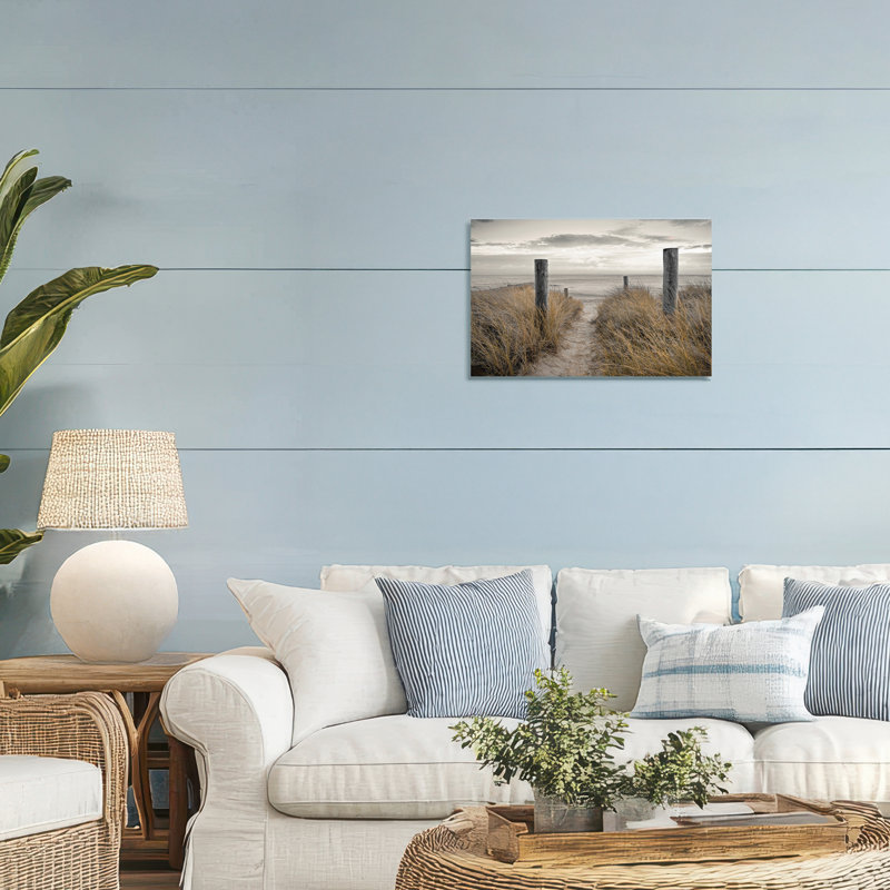 «Stormy Beach Day», toile par Assaf Frank, H 16 po x l 24 po