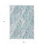 Tapis d'intérieur / extérieur géométrique lavable vert menthe et argent 9 pi x 12 pi Aqua