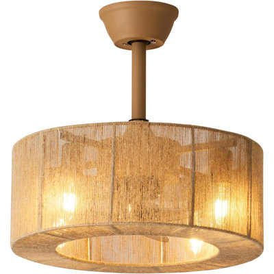 Ventilateur de plafond de style cage avec lumière